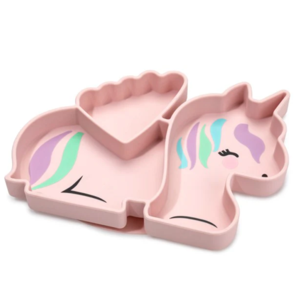 Melii Plato de Silicón con División Unicornio