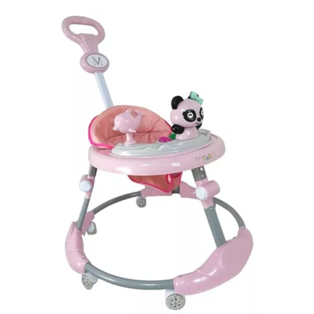 Confety World Andadera Tubular con Bastón Panda Rosa - Imagen 2