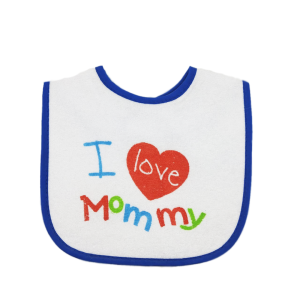 Babyking Baberos Sencillo Con Hule I Love Mommy - Imagen 2