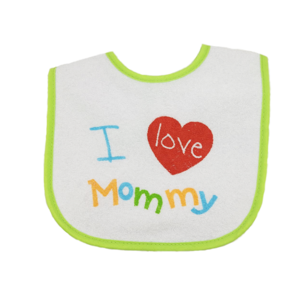 Babyking Baberos Sencillo Con Hule I Love Mommy - Imagen 4