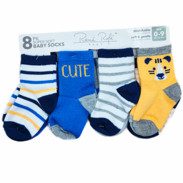 René Rofé 8 Pares de Calcetines Con Estampado De Tigre
