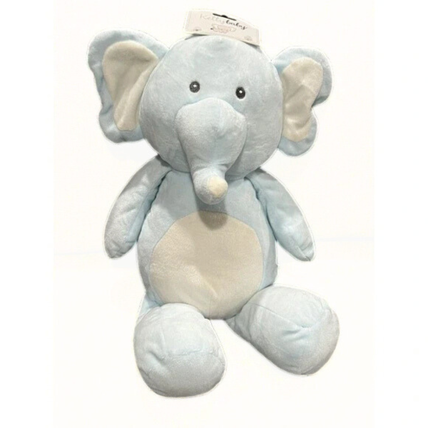 Kelly Baby Peluche/Sonaja Elefante Azul Pastel
