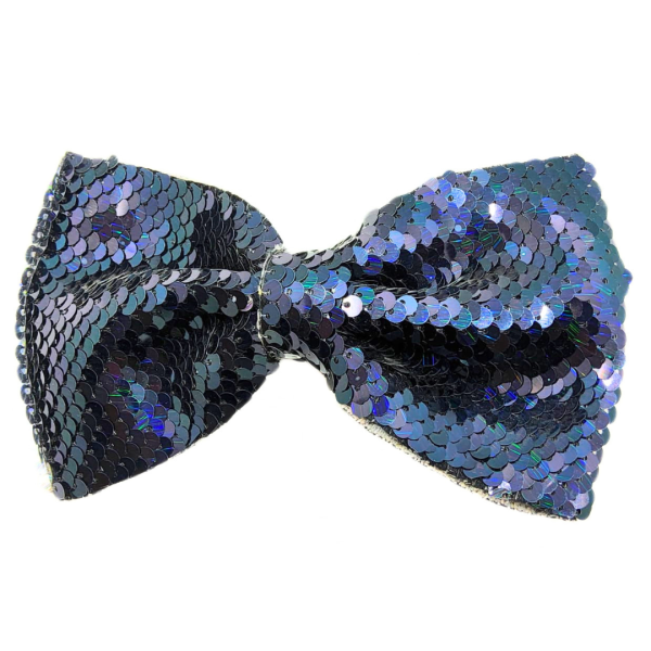 Love in a Bow Moño Sencillo Grande De Lentejuela Revesible - Imagen 12