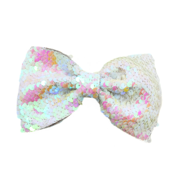 Love in a Bow Moño Sencillo Grande De Lentejuela Revesible - Imagen 10