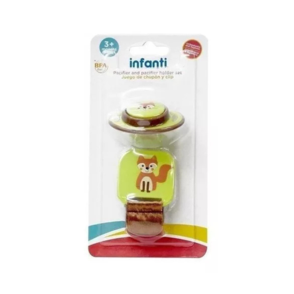 Infanti Chupón De Zorrito Con Porta Chupón