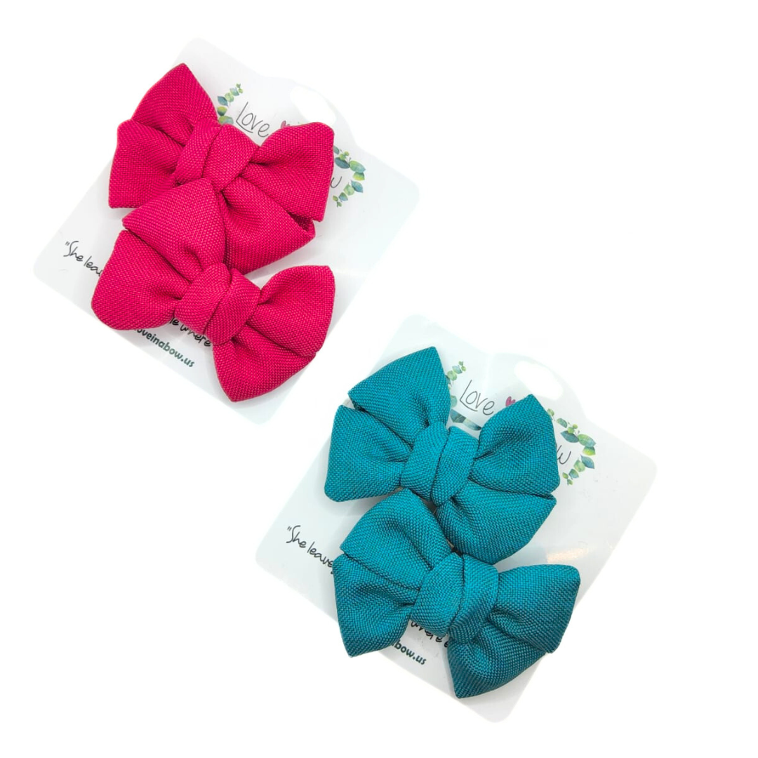 Love in a Bow Par De Moños Fancy Sarga – Nido de Mamá