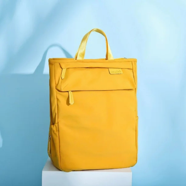 Bberizos Pañalera Tipo Mochila Color Mostaza - Imagen 2