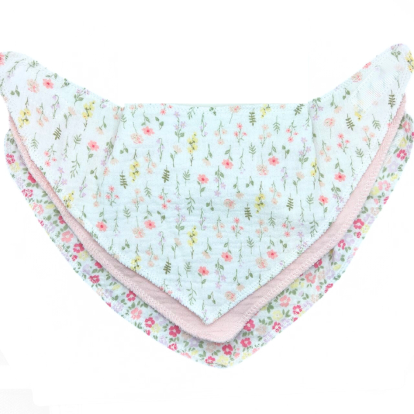 Elephant And Castle 3 Bandanas De Muselina Rosas Con Flores - Imagen 2