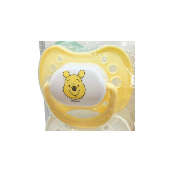 Disney Baby 4 Pzas De Chupones Amarillos Con Diseño De Winnie Pooh - Imagen 4