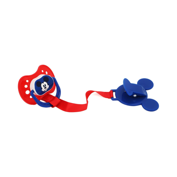 Disney Baby 2 Pzas De Chupones Con Clip Azules Con Disñeo De Mickey Mouse - Imagen 4