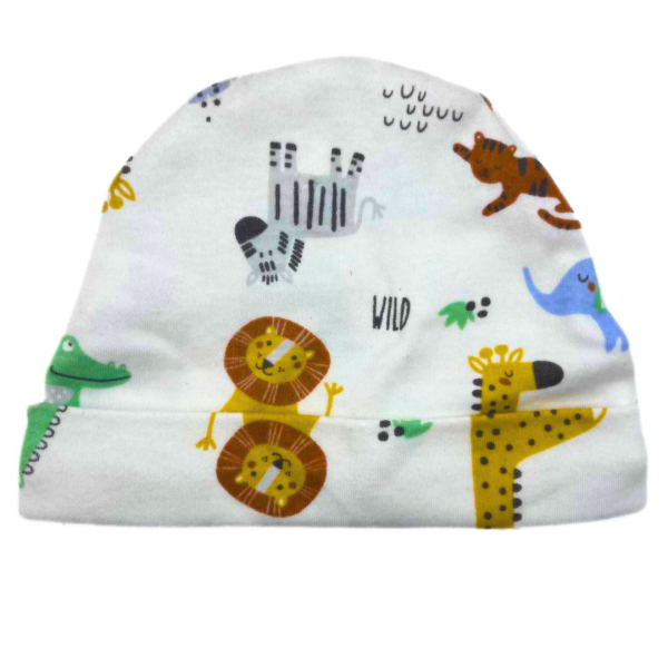 Rene Rofe Baby 3 Pzas De Pañaleros, 2 Pares De Manoplas Y Gorritos Con Estampado De Leones - Imagen 2