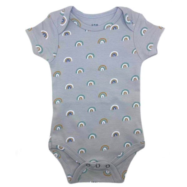 Cribmatesset 3 Pzas De Pañaleros Verde, Gris Y Blanco Con Estampado De Hipopotamo - Imagen 3