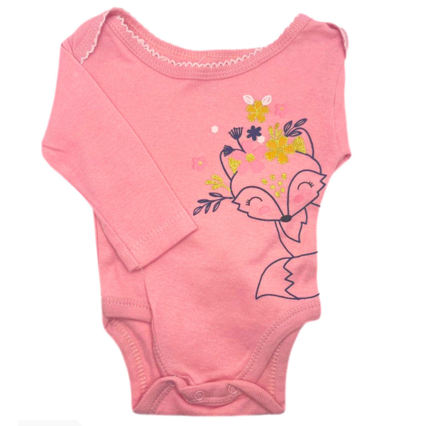 Koala Baby Set De 3 Pzas Pañaleros Rosa Y Amarillo, Pantalón Blanco Con Estampado De Venado - Imagen 2